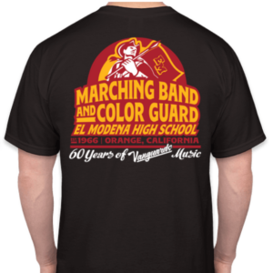 Vanguards Marching Band and Color Guard 60th Anniversary T-Shirt